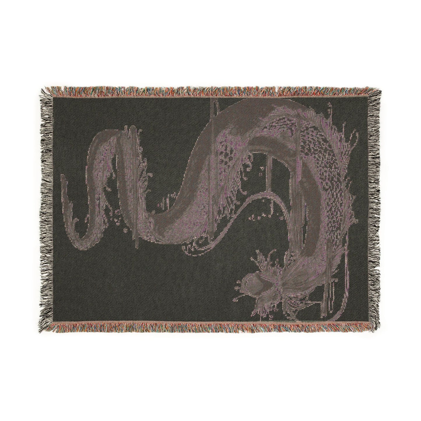 Mythic Serpent Woven Blanket — Vintage Serpent Throw