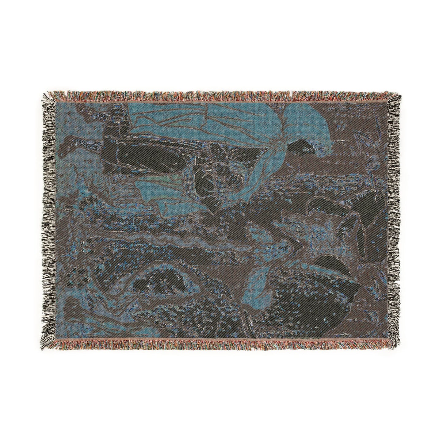 Woven Blanket — Vintage Fairy Tale Tapestry Throw (Storybook Illustration)