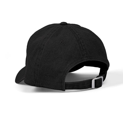 Embroidered Cat Face Denim Hat – Cute Sparkle Kitten Cap
