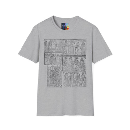 Ancient Greek Comic Panel T-Shirt — Classical Myth Sketch Art