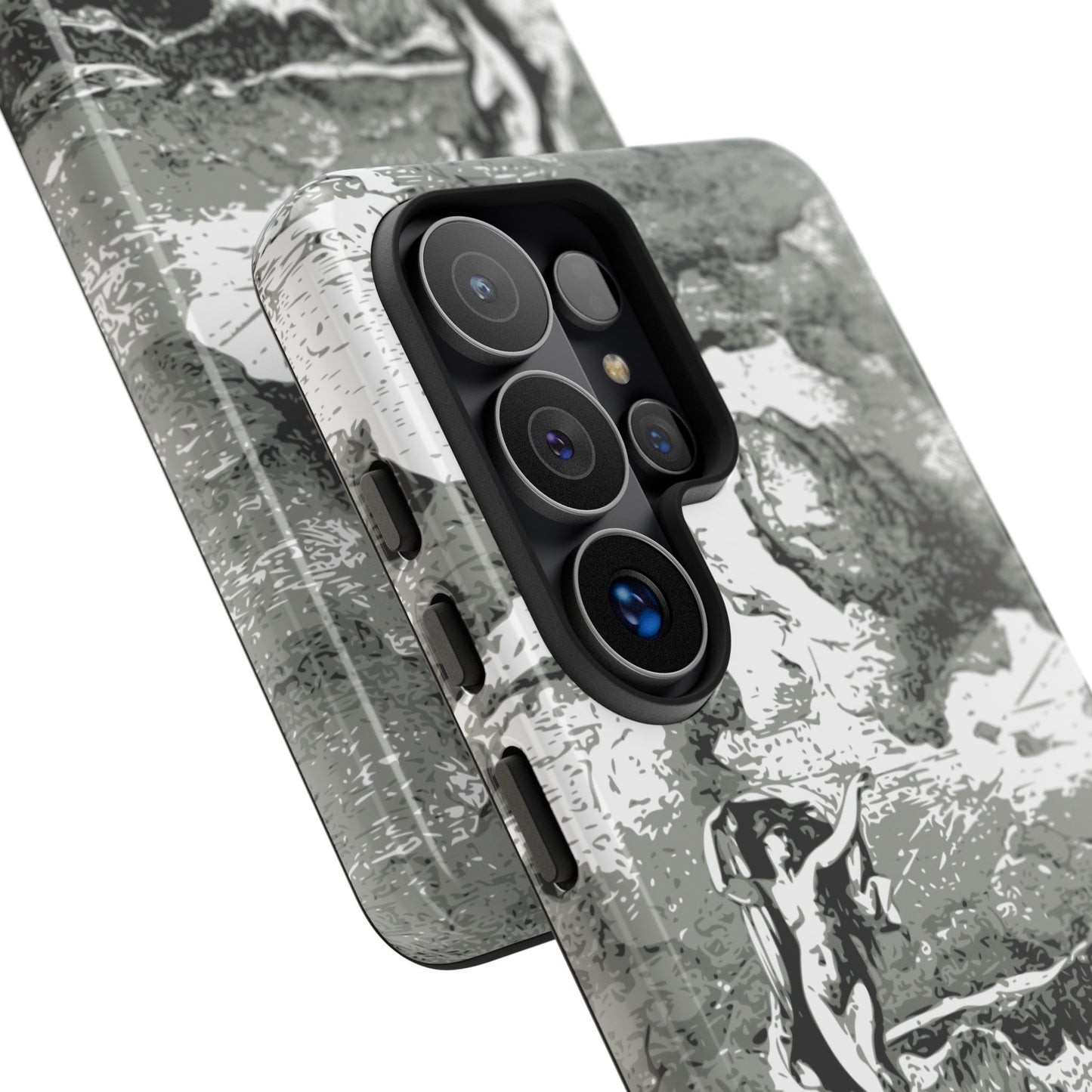 Vintage Ocean Art Phone Case — Mythic Sea Illustration Tough Case