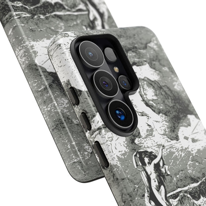 Vintage Ocean Art Phone Case — Mythic Sea Illustration Tough Case