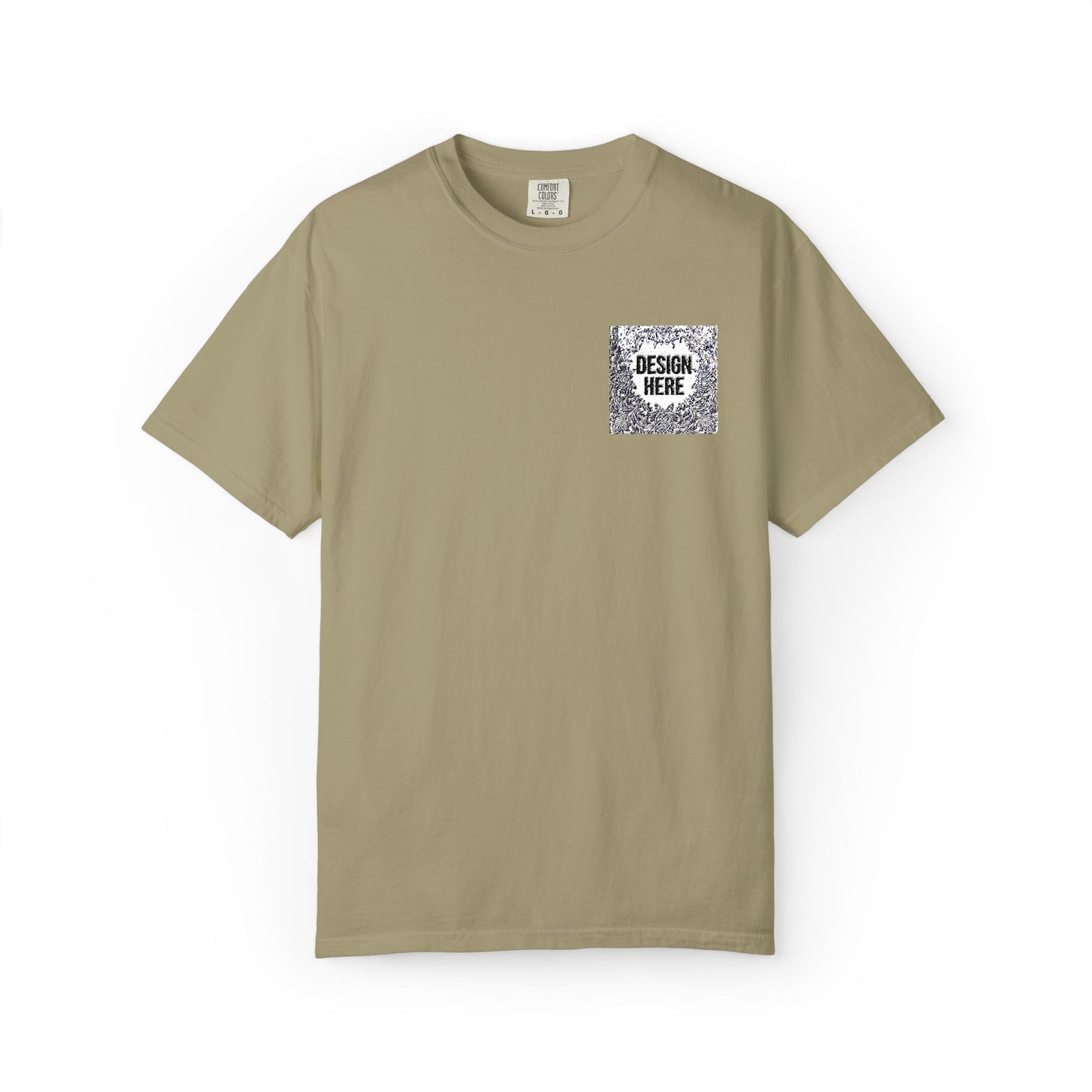 Custom Embroidered T-Shirt – Upload Your Design (3 Colors Max)