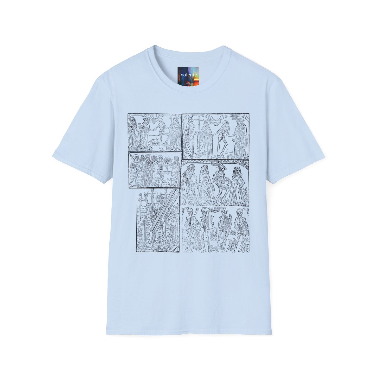 Ancient Greek Comic Panel T-Shirt — Classical Myth Sketch Art