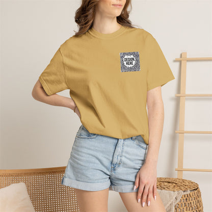 Custom Embroidered T-Shirt – Upload Your Design (3 Colors Max)
