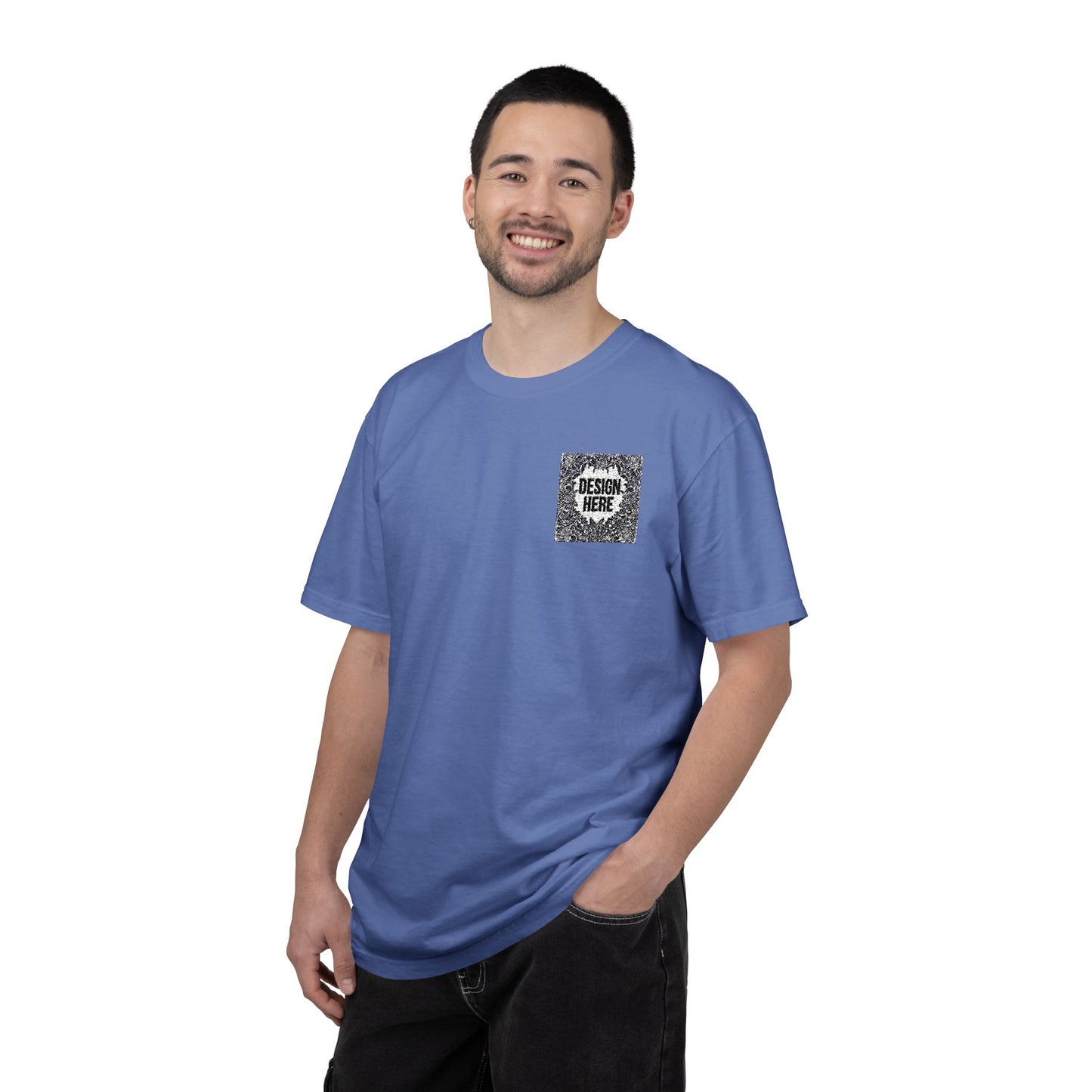 Custom Embroidered T-Shirt – Upload Your Design (3 Colors Max)