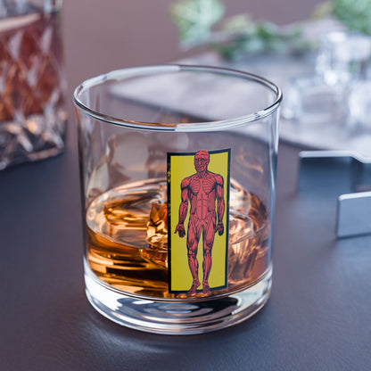 Anatomical Figure Rocks Glass — 10oz Retro Medical Art Whiskey Tumbler