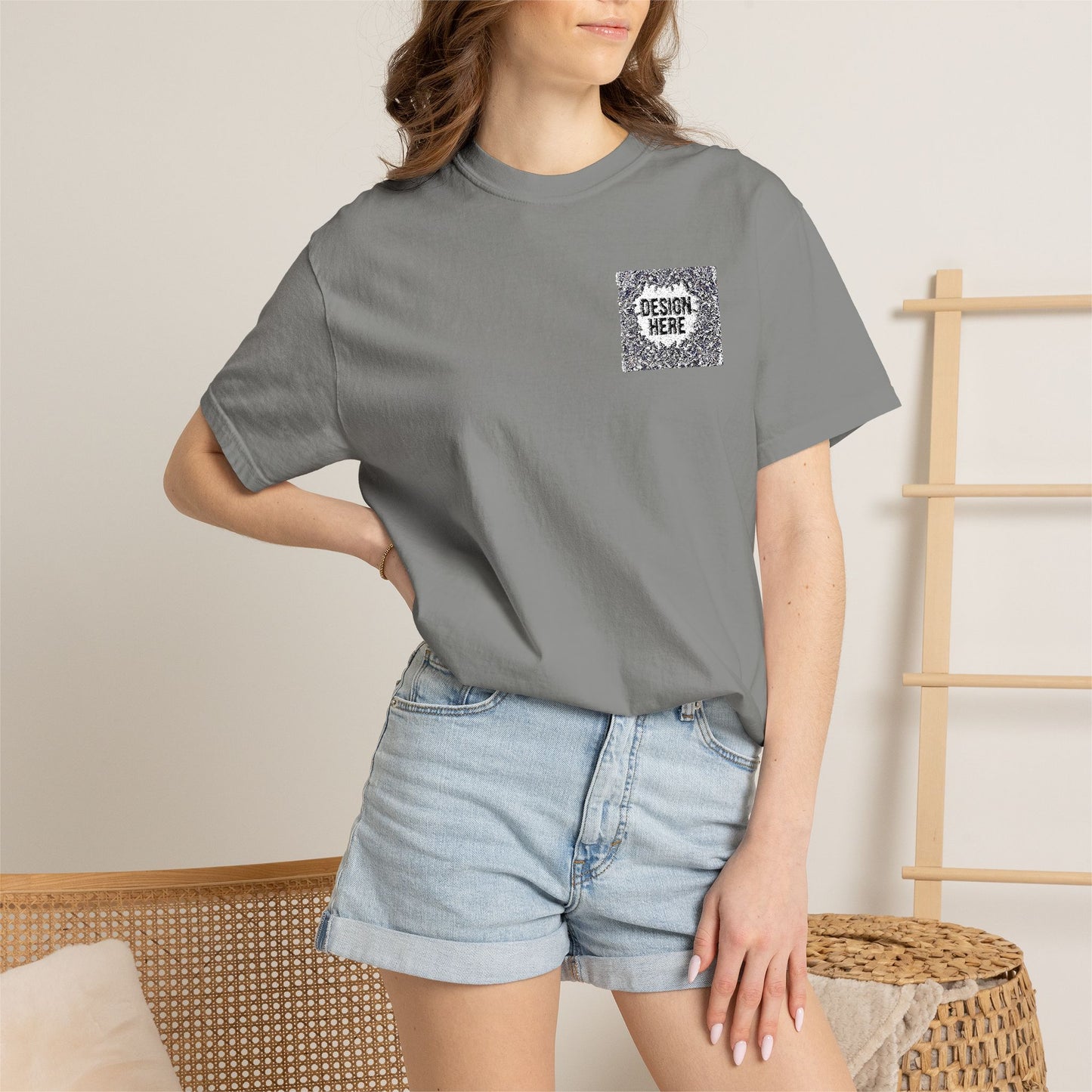 Custom Embroidered T-Shirt – Upload Your Design (3 Colors Max)