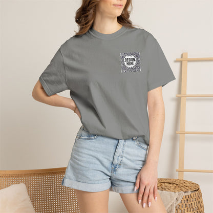 Custom Embroidered T-Shirt – Upload Your Design (3 Colors Max)