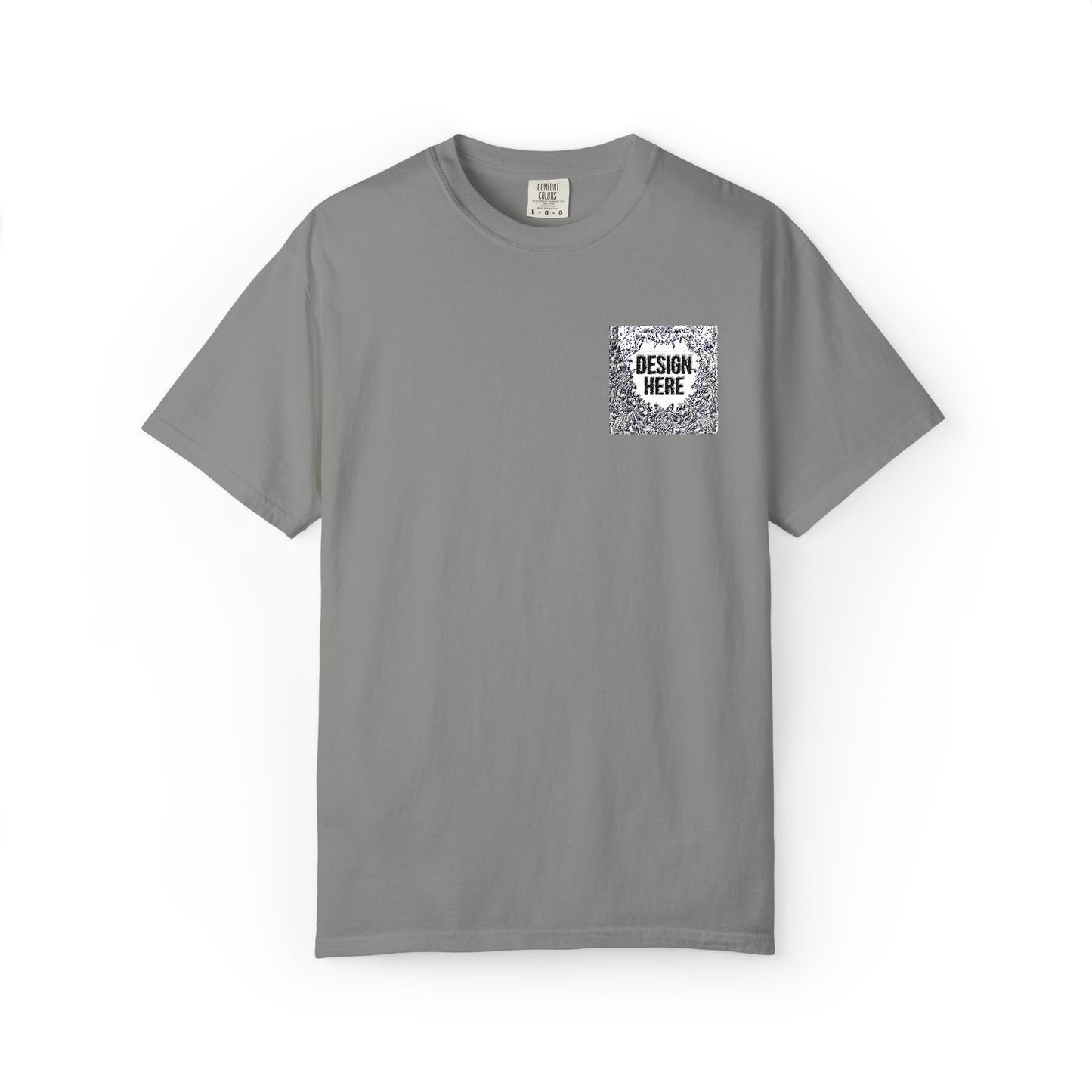Custom Embroidered T-Shirt – Upload Your Design (3 Colors Max)