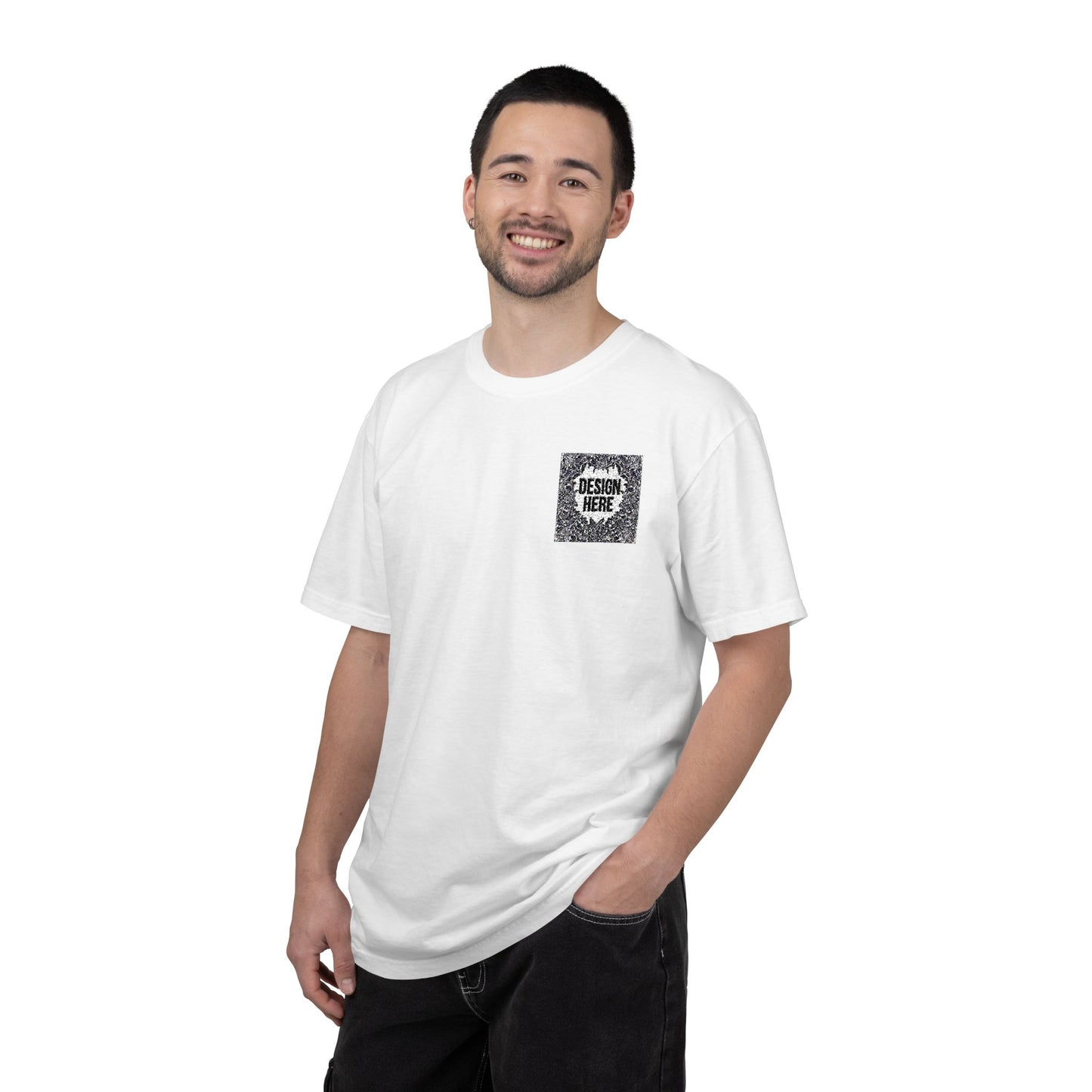 Custom Embroidered T-Shirt – Upload Your Design (3 Colors Max)