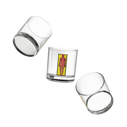 Anatomical Figure Rocks Glass — 10oz Retro Medical Art Whiskey Tumbler