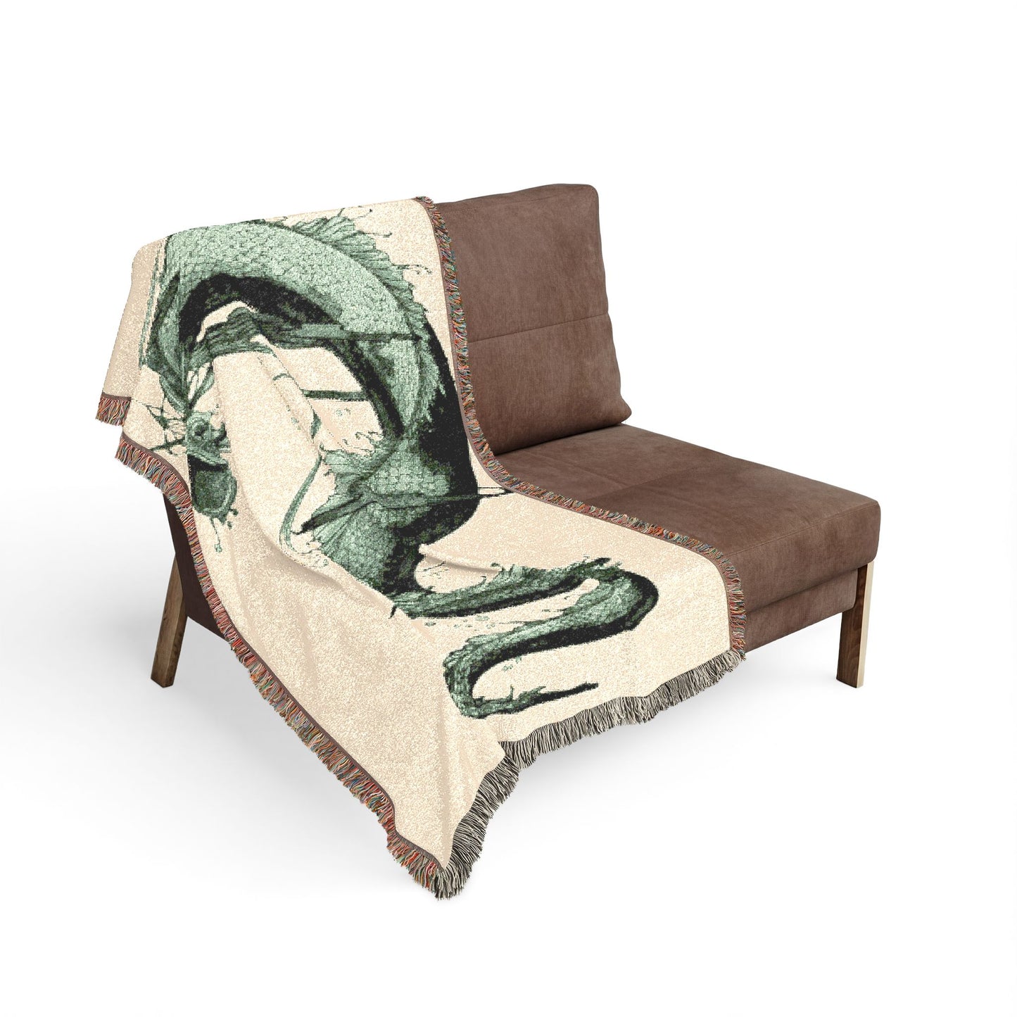 Mythic Serpent Woven Blanket — Vintage Serpent Throw