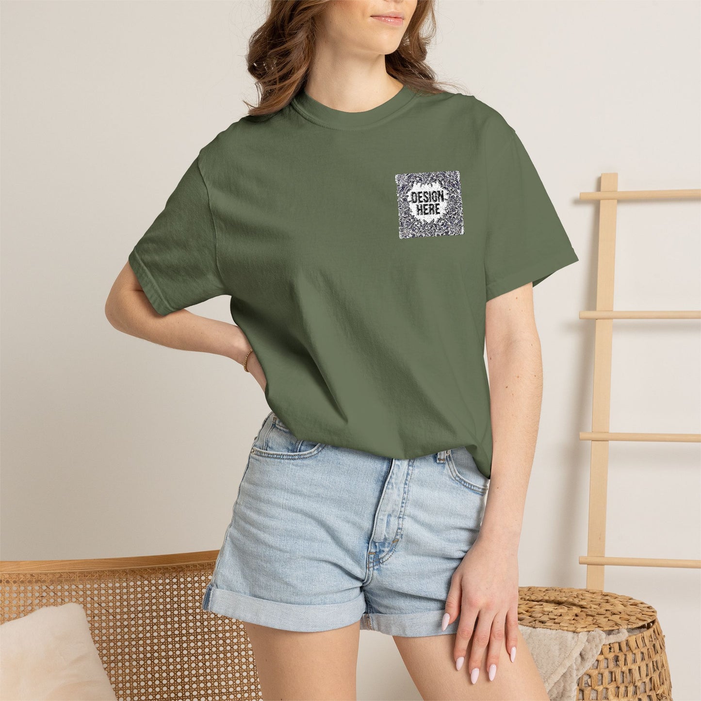 Custom Embroidered T-Shirt – Upload Your Design (3 Colors Max)