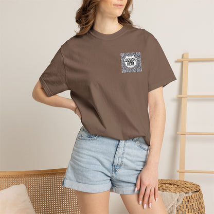 Custom Embroidered T-Shirt – Upload Your Design (3 Colors Max)
