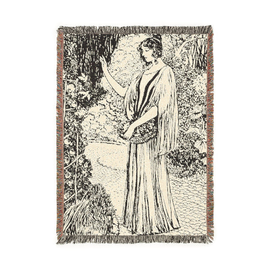 Vintage Romance Woven Blanket