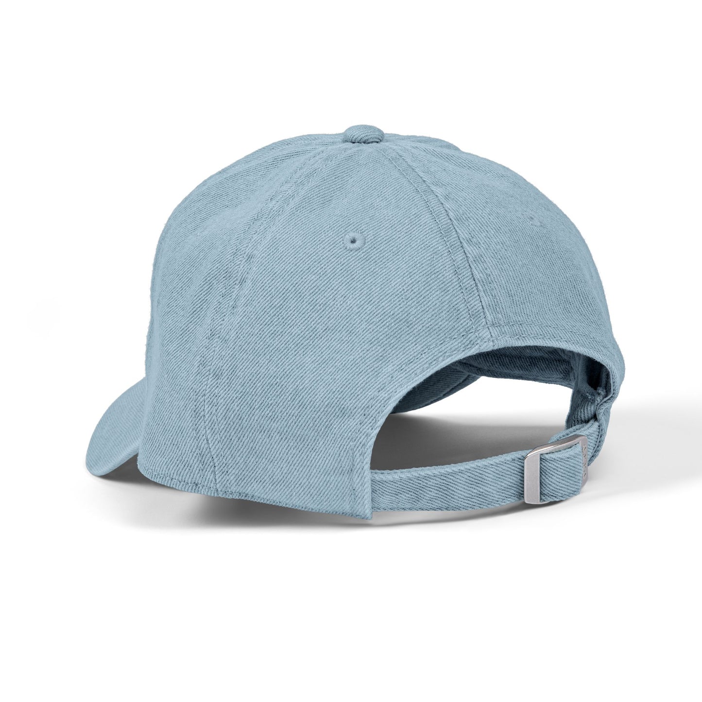 Embroidered Rose Denim Hat — Minimal Floral Baseball Cap