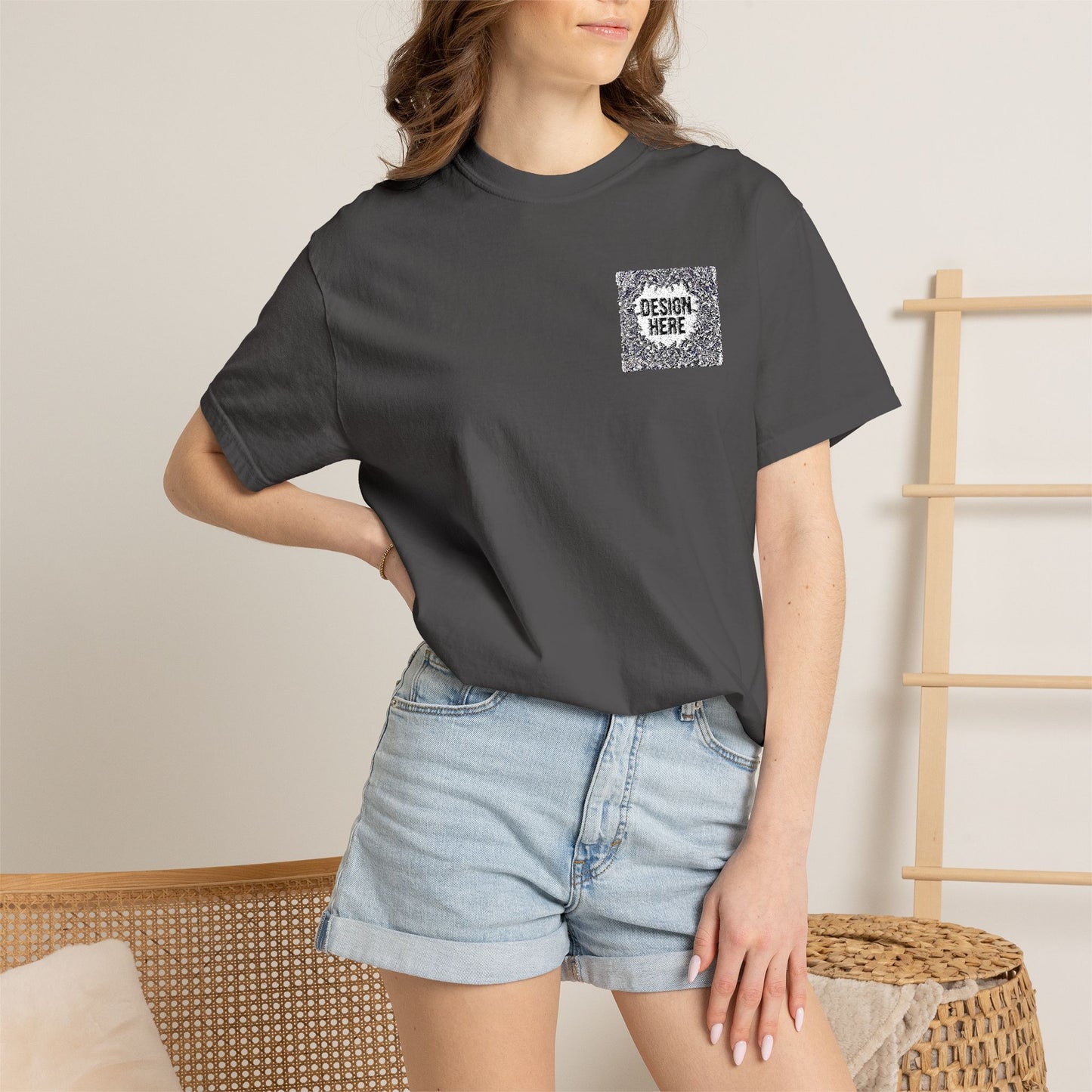 Custom Embroidered T-Shirt – Upload Your Design (3 Colors Max)