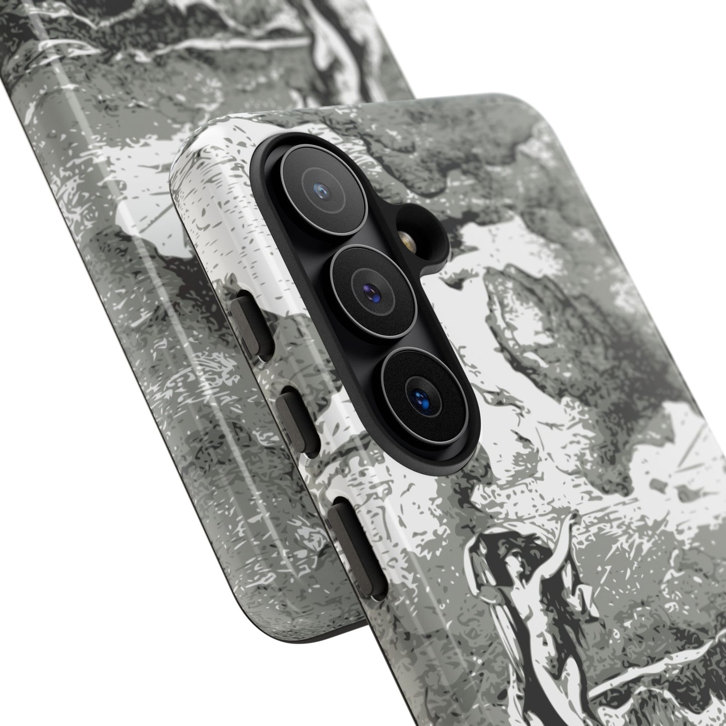 Vintage Ocean Art Phone Case — Mythic Sea Illustration Tough Case