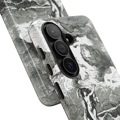 Vintage Ocean Art Phone Case — Mythic Sea Illustration Tough Case