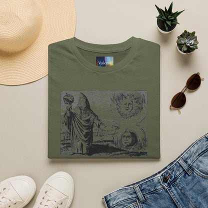 Vintage Alchemy Art Tee — Sun & Moon Esoteric Illustration T-Shirt