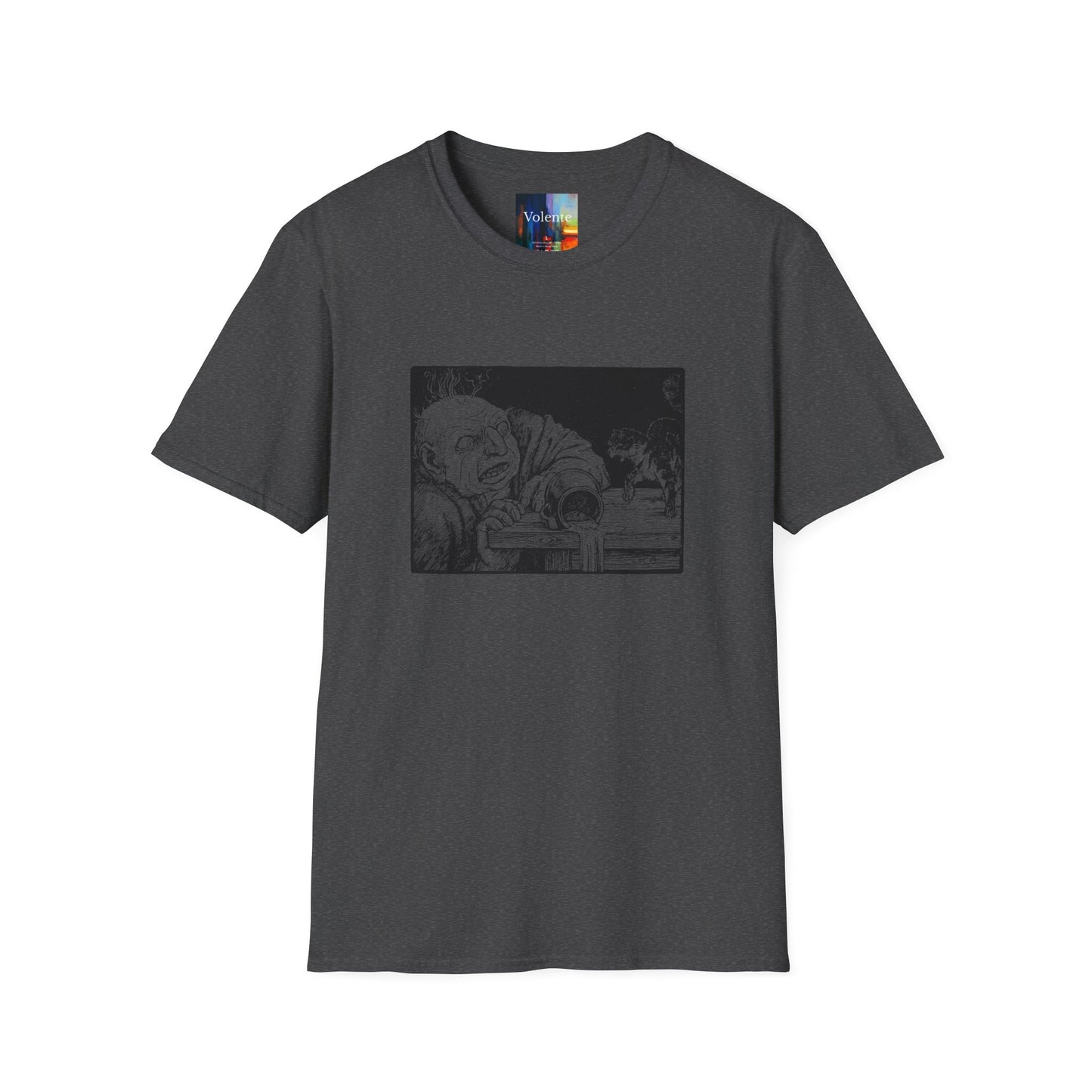 Creepy Vintage Ghoul Illustration T-Shirt – Horror Art Tee