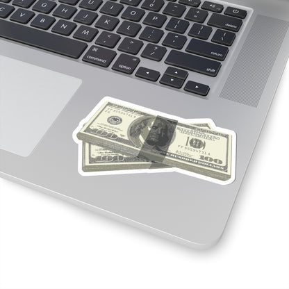 Money Stack Sticker — Realistic 100 Bill Kiss-Cut Decal