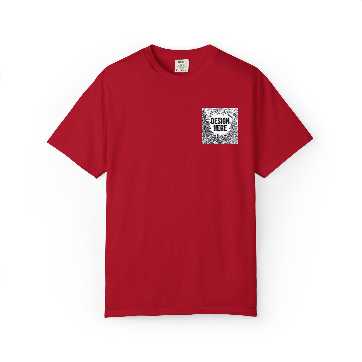 Custom Embroidered T-Shirt – Upload Your Design (3 Colors Max)