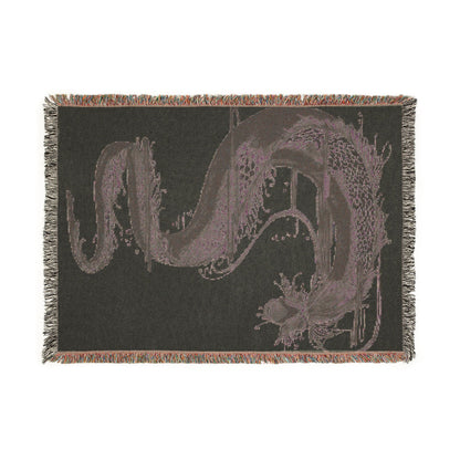 Mythic Serpent Woven Blanket — Vintage Serpent Throw