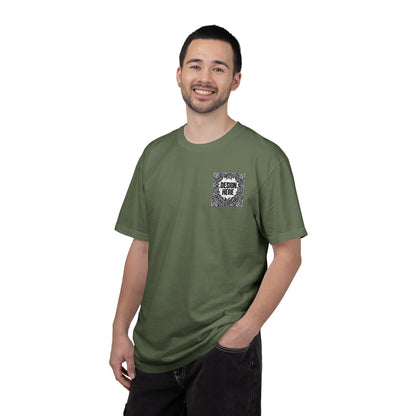 Custom Embroidered T-Shirt – Upload Your Design (3 Colors Max)