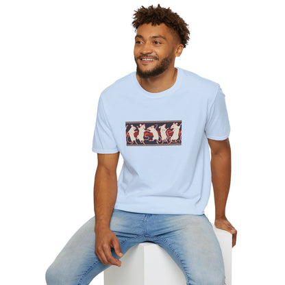 Dancing Rats Graphic T-Shirt — Vintage Folk Art Rodent Design