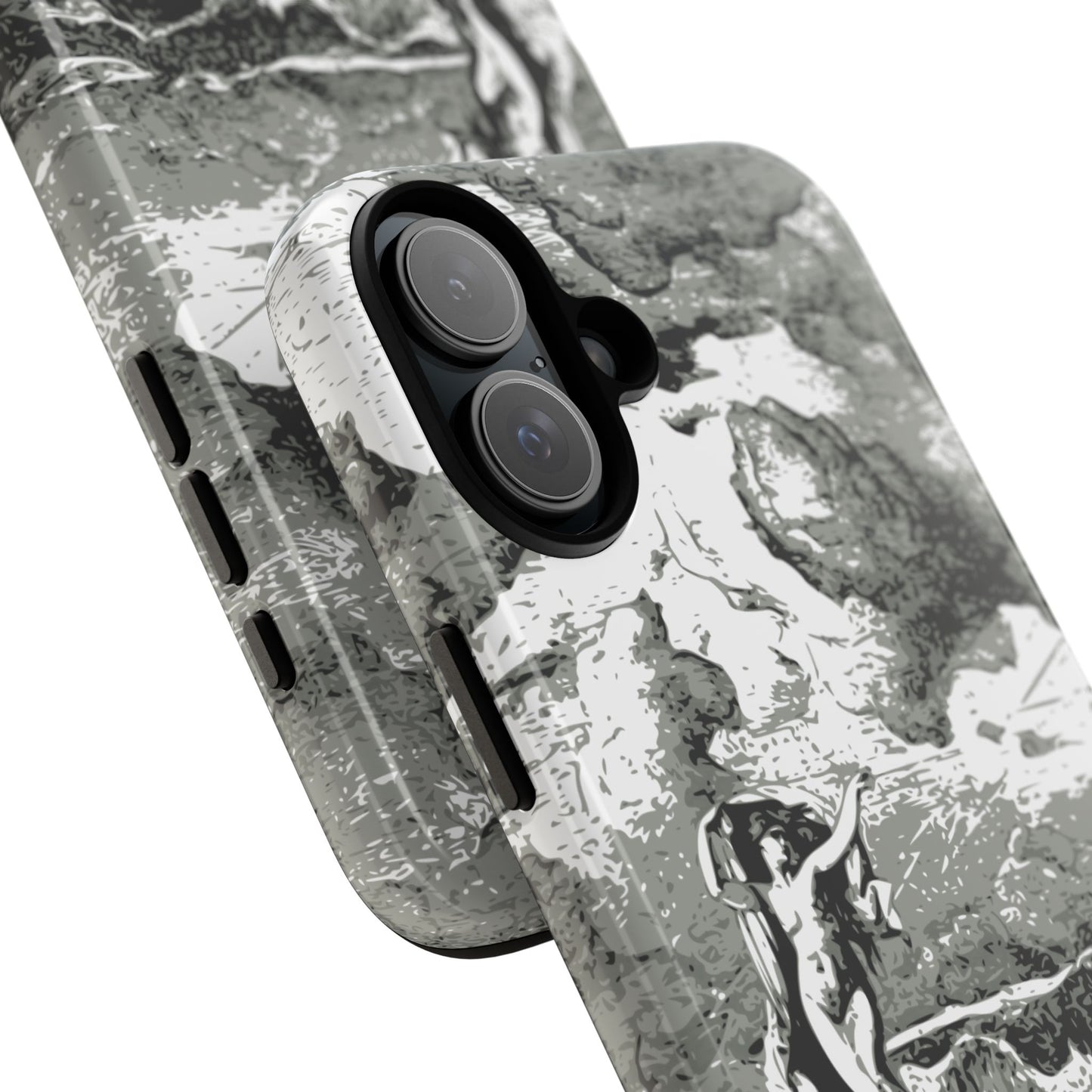 Vintage Ocean Art Phone Case — Mythic Sea Illustration Tough Case