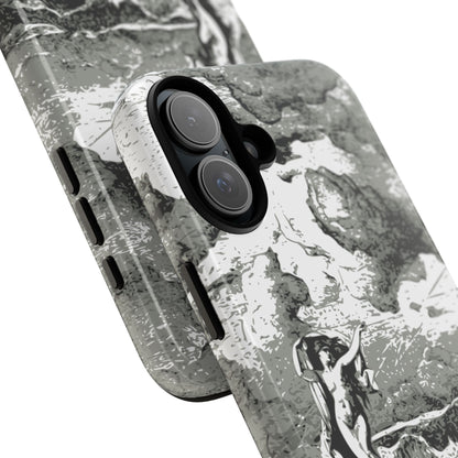 Vintage Ocean Art Phone Case — Mythic Sea Illustration Tough Case