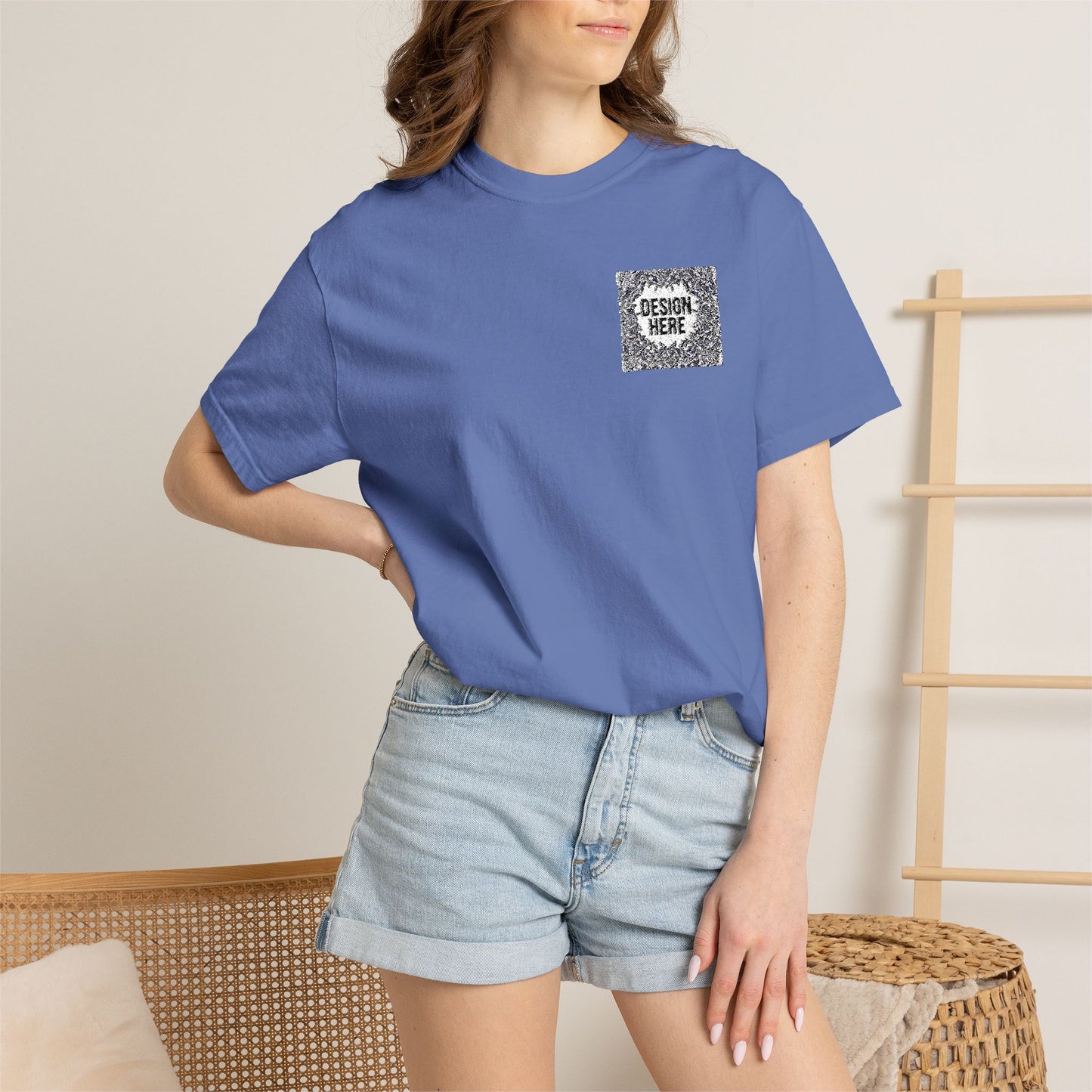 Custom Embroidered T-Shirt – Upload Your Design (3 Colors Max)