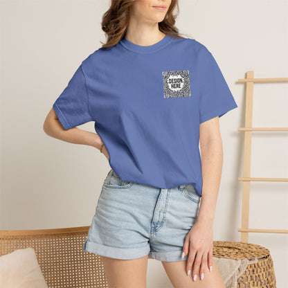 Custom Embroidered T-Shirt – Upload Your Design (3 Colors Max)