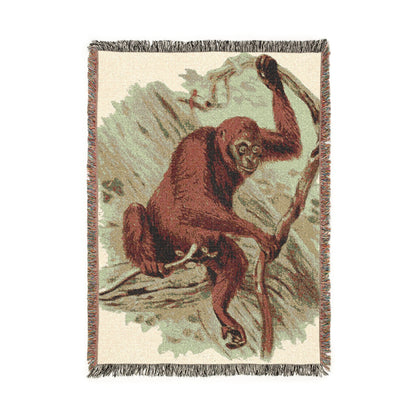 Sloth Woven Blanket – Cozy Tropical Animal Throw
