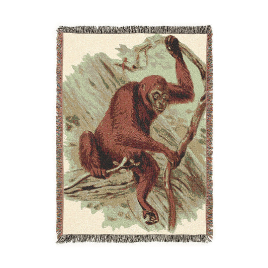 Sloth Woven Blanket – Cozy Tropical Animal Throw