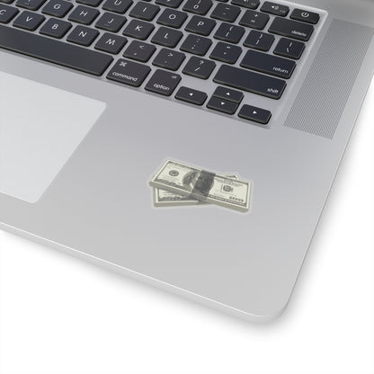 Money Stack Sticker — Realistic 100 Bill Kiss-Cut Decal