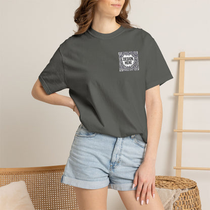 Custom Embroidered T-Shirt – Upload Your Design (3 Colors Max)