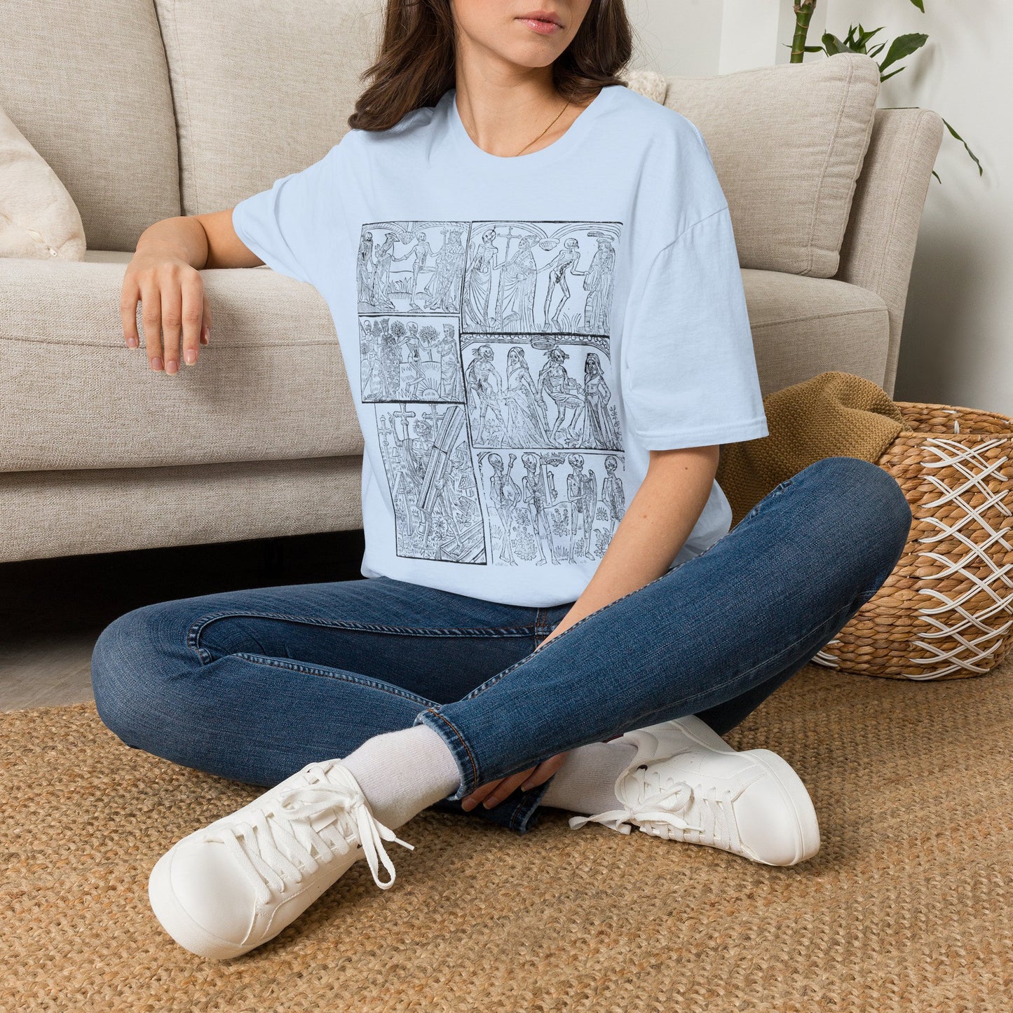 Ancient Greek Comic Panel T-Shirt — Classical Myth Sketch Art