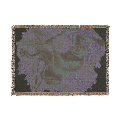 Sloth Woven Blanket – Cozy Tropical Animal Throw