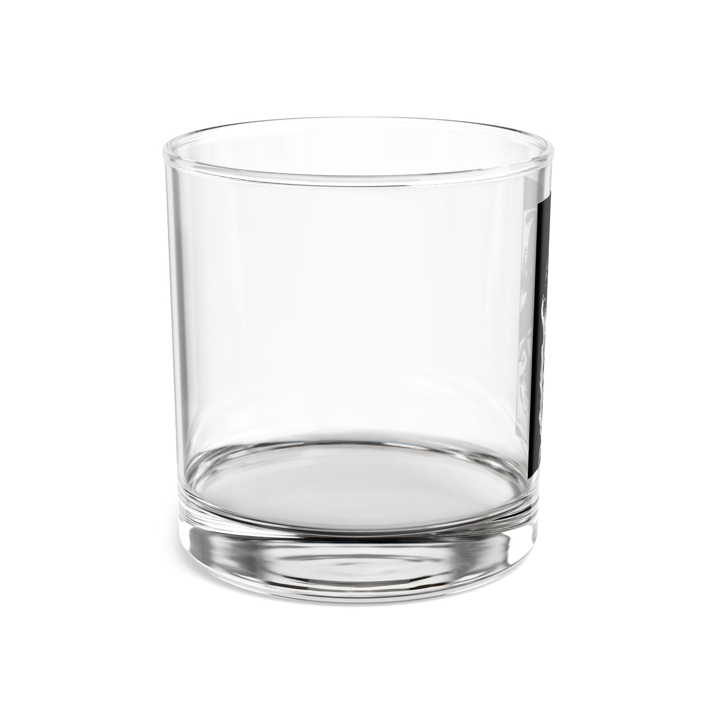 Skull & Roses 10oz Rocks Glass — Gothic Whiskey Tumbler