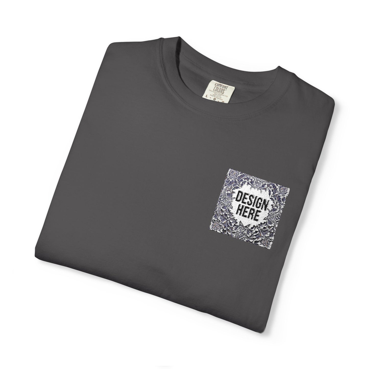 Custom Embroidered T-Shirt – Upload Your Design (3 Colors Max)