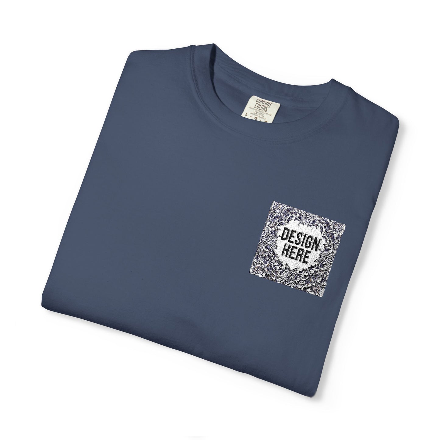 Custom Embroidered T-Shirt – Upload Your Design (3 Colors Max)