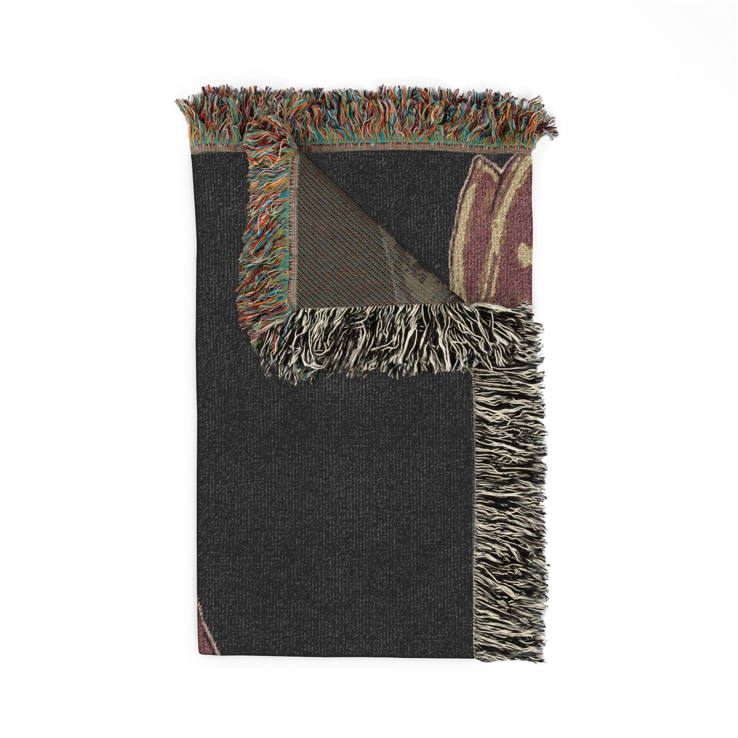 Saint Bishop Woven Blanket – Religious Throw with Cloaked Clergyman Design