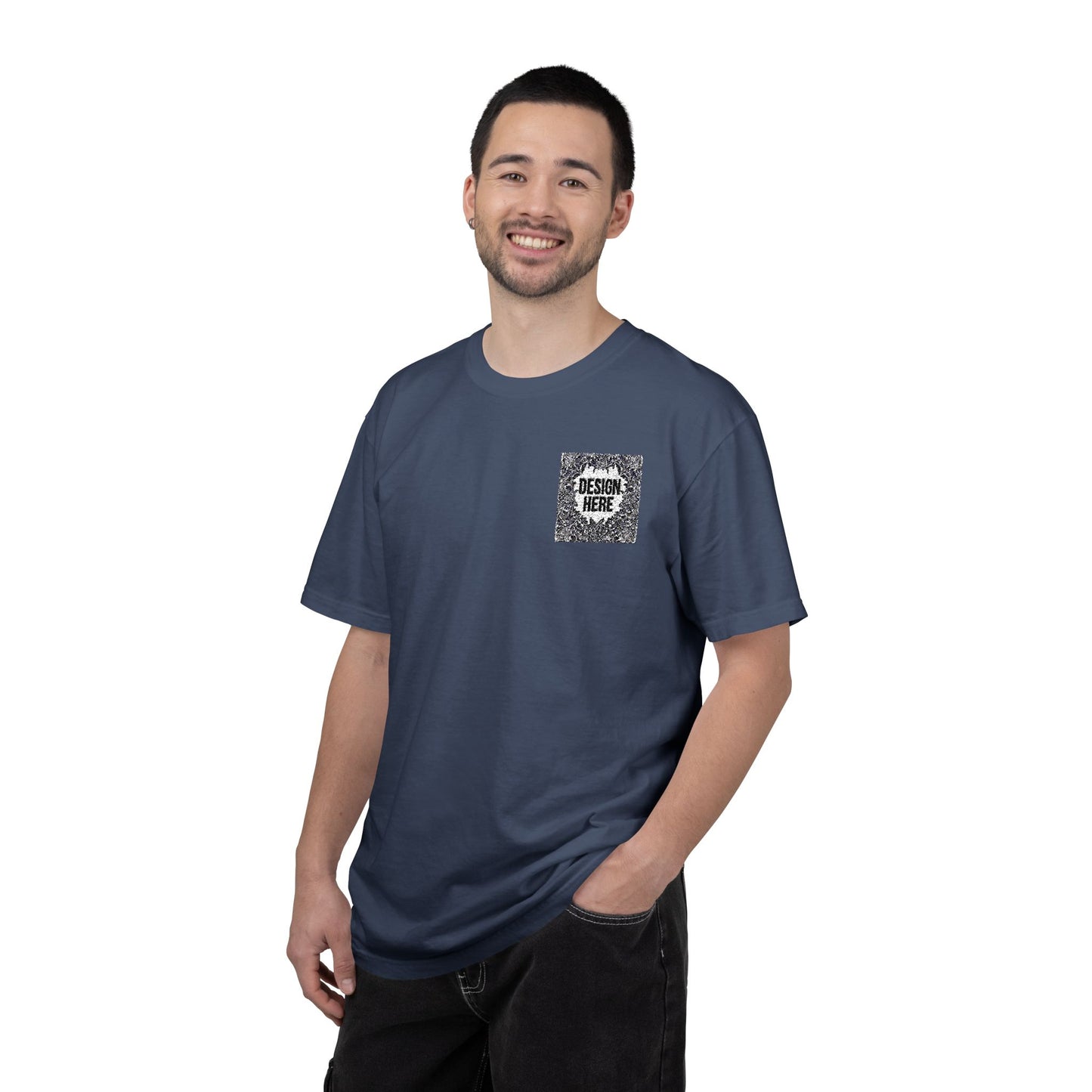 Custom Embroidered T-Shirt – Upload Your Design (3 Colors Max)