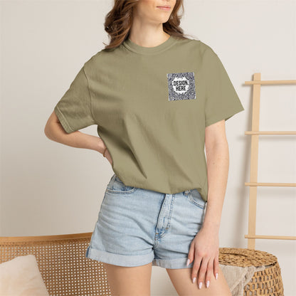 Custom Embroidered T-Shirt – Upload Your Design (3 Colors Max)