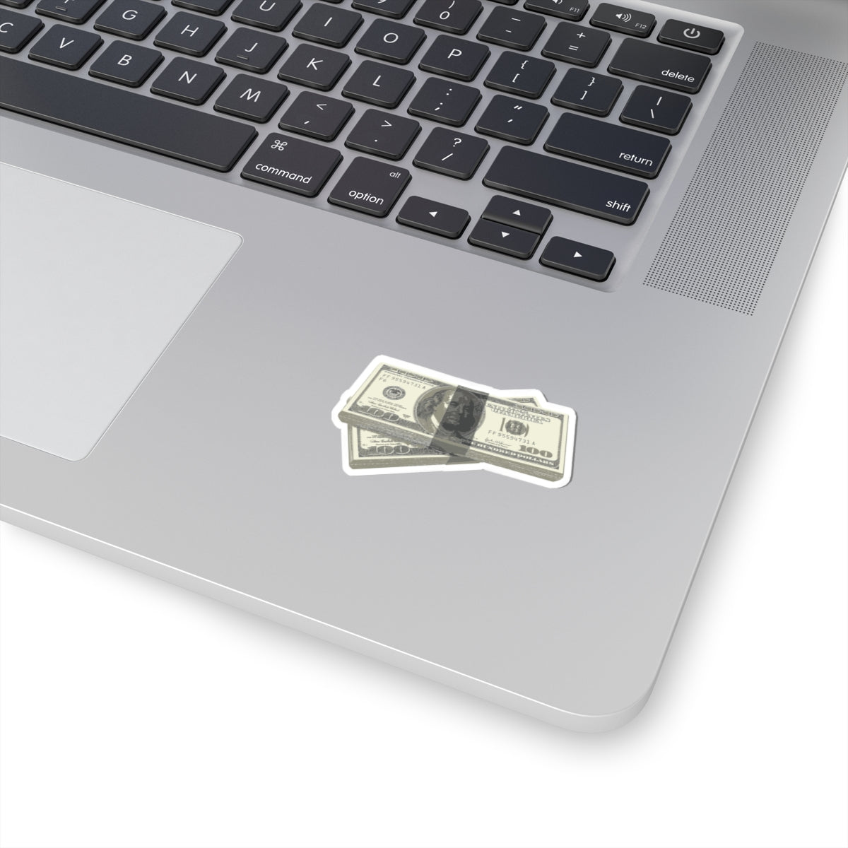 Money Stack Sticker — Realistic 100 Bill Kiss-Cut Decal