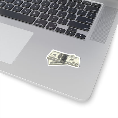 Money Stack Sticker — Realistic 100 Bill Kiss-Cut Decal