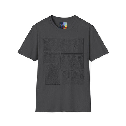 Ancient Greek Comic Panel T-Shirt — Classical Myth Sketch Art